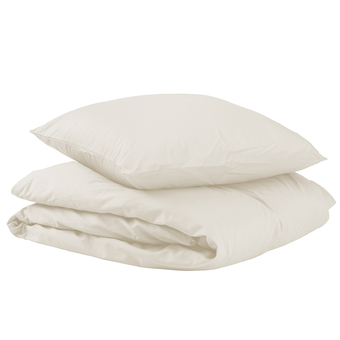 Drømmeland Unikka sengetøj bomuldssatin 140x200 beige tilbud