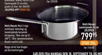 Imerco Multi mosaic sauterpande 24 cm tilbud