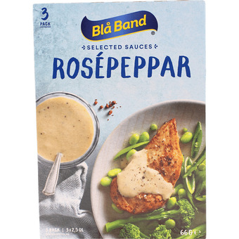 Blå band - sauce m. rosé peber