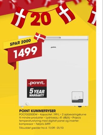 Punkt1 Point fryseboks tilbud