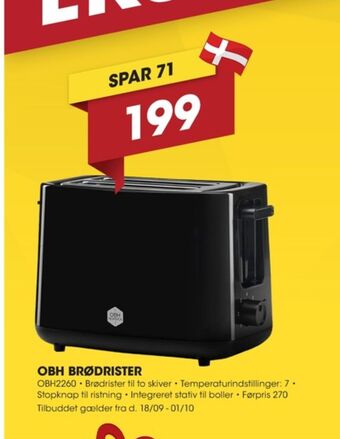 Obh nordica brødrister