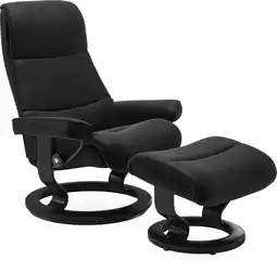 Ilva Stressless view m. classic stel lænestol og fodskammel tilbud