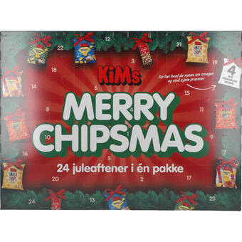 Netpris Kims merry chipsmas kalender 707g tilbud