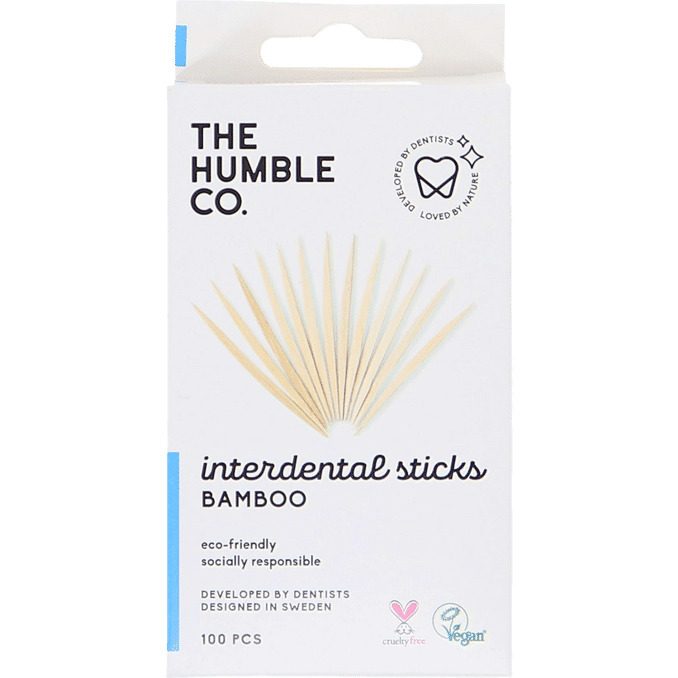 Motatos The humble co. | 3 x bamboo interdental sticks 100 stk. | hygiejne & apoteksvarer > mundpleje tilbud