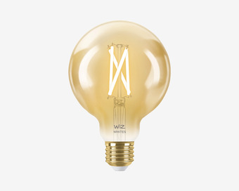 Daells Bolighus Wiz globe hvid nuance guld e27 50w tilbud