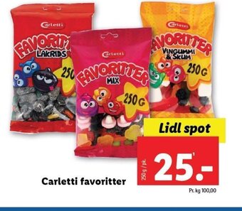 Lidl Carletti favoritter tilbud