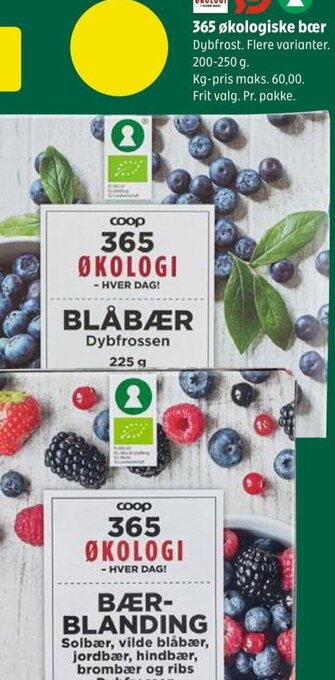 Coop 365 365 økologiske bær tilbud