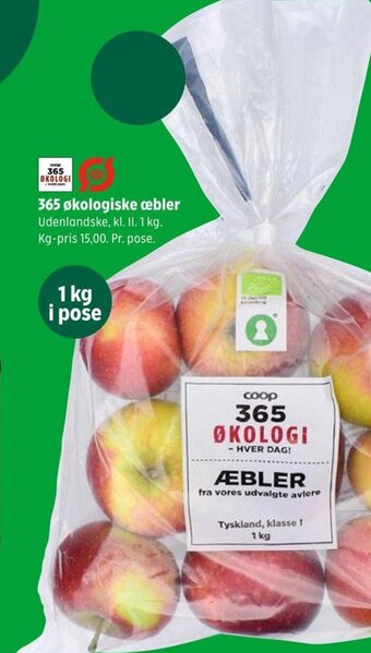 Coop 365 365 økologiske æbler tilbud