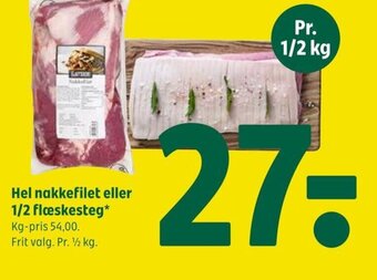 Coop 365 Hel nakkefilet eller 1/2 flæskesteg tilbud