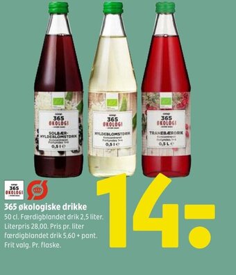 Coop 365 365 økologiske drikke tilbud