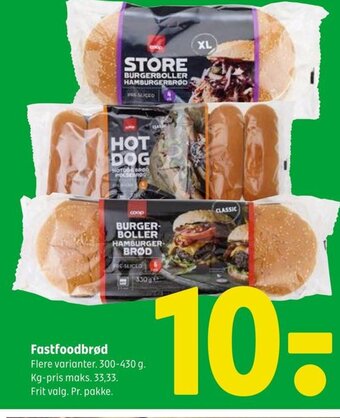 Coop 365 Fastfoodbrød tilbud
