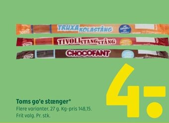 Coop 365 Toms go'e stænger tilbud