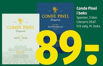Coop 365 Conde Pinel i boks tilbud