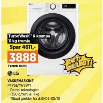 Power LG VASKEMASKINE P4Y5EYW6WY tilbud