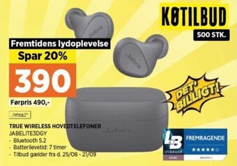 Power TRUE WIRELESS HOVEDTELEFONER JABELITE3DGY tilbud