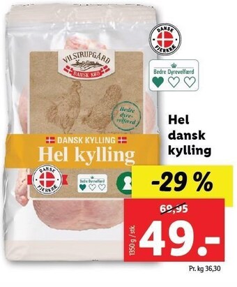 Lidl Hel dansk kylling tilbud