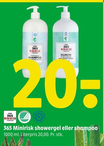 Coop 365 365 minirisk showergel eller shampoo tilbud
