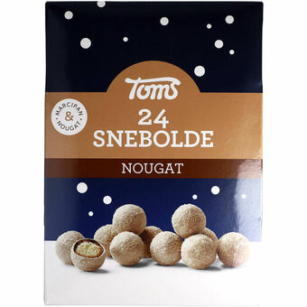Netpris Toms snebolde nougat 372 g tilbud