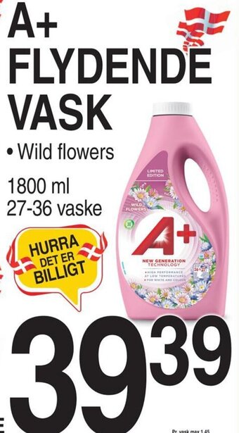 ABC Lavpris A+ FLYDENDE VASK tilbud