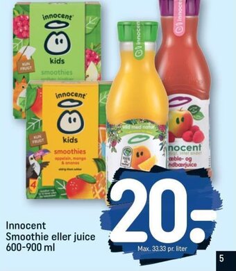 Innocent Smoothie eller juice 600-900 ml