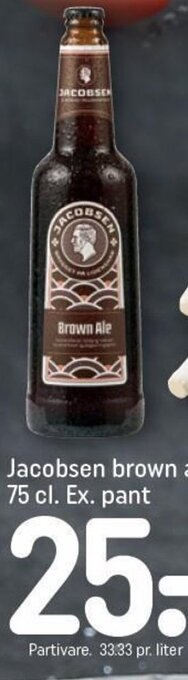 Jacobsen brown ale 75 cl. Ex. pant