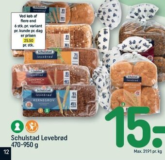 Schulstad Levebrød 470-950 g