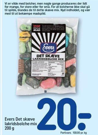 REMA 1000 Evers Det skæve lakridsbolche mix tilbud