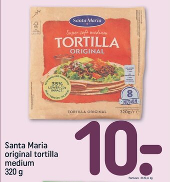 REMA 1000 Santa Maria original tortilla medium tilbud
