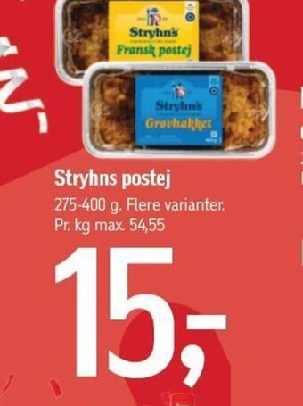Føtex Stryhn's postej tilbud