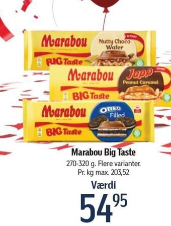 Føtex Marabou Big Taste 270-320 g. tilbud
