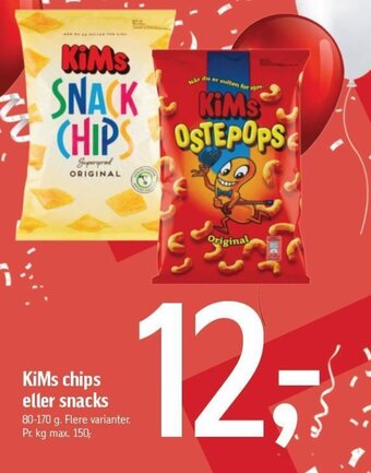 Føtex KiMs chips eller snacks tilbud