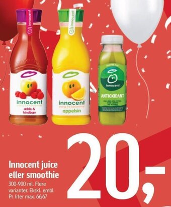 Innocent juice eller smoothie
