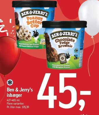 Føtex Ben & Jerry's isbæger tilbud