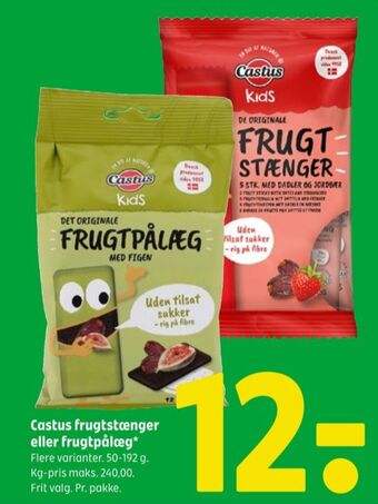 Coop 365 Castus frugtstænger tilbud