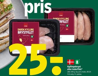 Coop 365 Coop kyllingebrystfilet tilbud