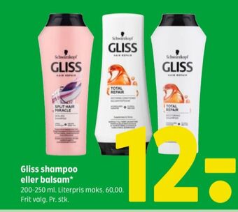 Coop 365 Gliss shampoo tilbud