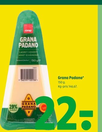 Coop 365 Coop grana padano tilbud