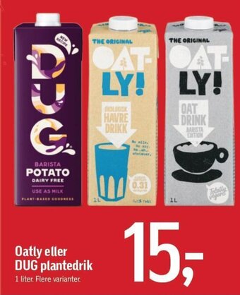 Føtex Oatly eller DUG plantedrik tilbud