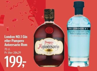 Føtex London NO.1 Gin eller Pampero Aniversario Rom tilbud
