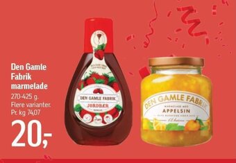Føtex Den Gamle Fabrik marmelade tilbud