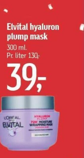 Føtex Elvital hyaluron plump mask tilbud