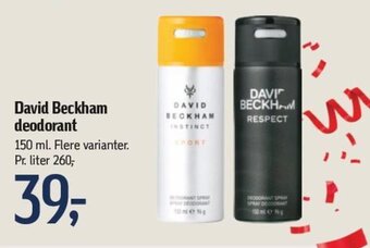 Føtex David Beckham deodorant tilbud