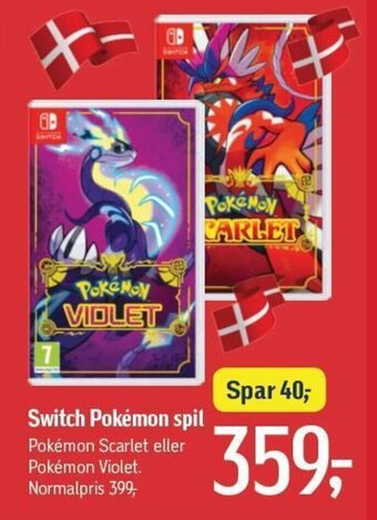 Føtex Switch Pokémon spil tilbud