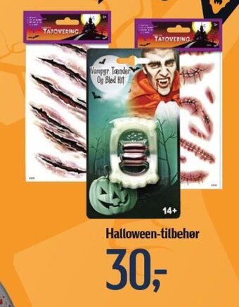 Føtex Halloween-tilbehør tilbud