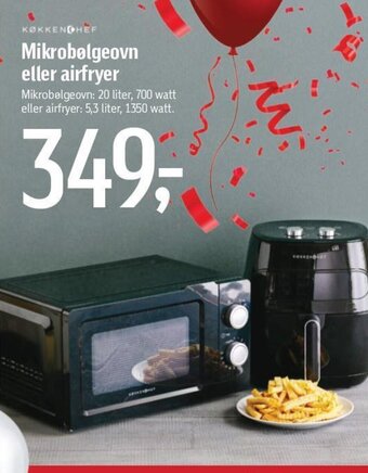Mikrobølgeovn eller airfryer