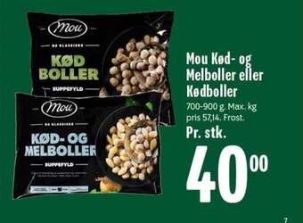 Min Købmand Mou Kød- og Melboller eller Kødboller tilbud