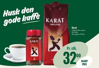 Min Købmand Karat Original eller Instant. 90-400 g tilbud