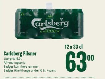Min Købmand Carlsberg Pilsner tilbud