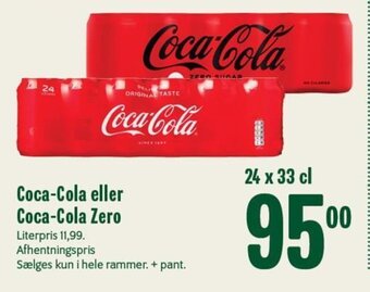 Min Købmand Coca-Cola eller Coca-Cola Zero tilbud