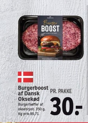 Burgerboost af Dansk Oksekød